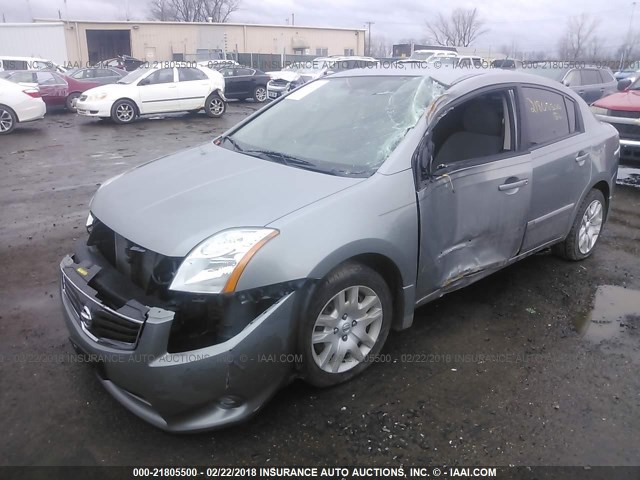 3N1AB6AP1AL717141 - 2010 NISSAN SENTRA 2.0/2.0S/SR/2.0SL GRAY photo 2