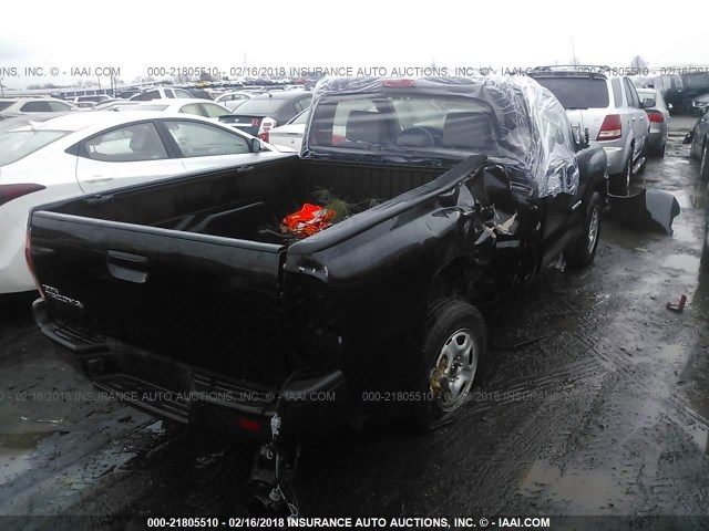 5TENX22N75Z049158 - 2005 TOYOTA TACOMA BLACK photo 4