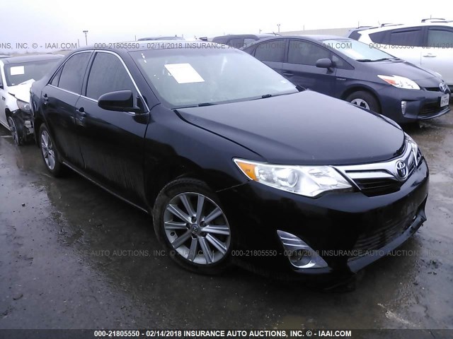 4T4BF1FKXCR230083 - 2012 TOYOTA CAMRY SE/LE/XLE BLACK photo 1