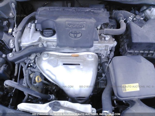 4T4BF1FKXCR230083 - 2012 TOYOTA CAMRY SE/LE/XLE BLACK photo 10