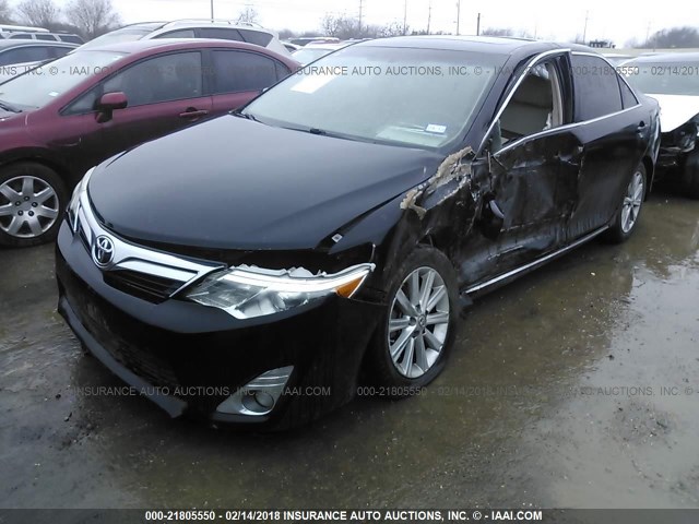 4T4BF1FKXCR230083 - 2012 TOYOTA CAMRY SE/LE/XLE BLACK photo 2