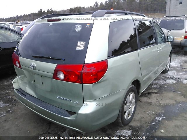 5TDZK23C19S230224 - 2009 TOYOTA SIENNA CE/LE GREEN photo 4