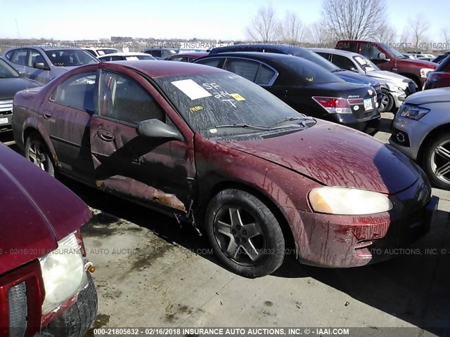 1B3AL46X93N599223 - 2003 DODGE STRATUS SE/SXT MAROON photo 1