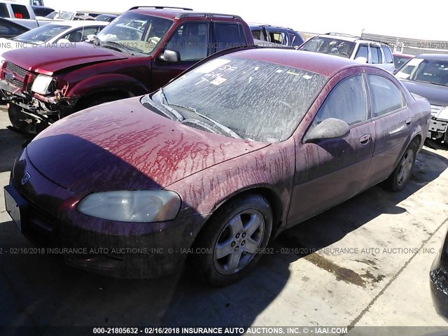 1B3AL46X93N599223 - 2003 DODGE STRATUS SE/SXT MAROON photo 2