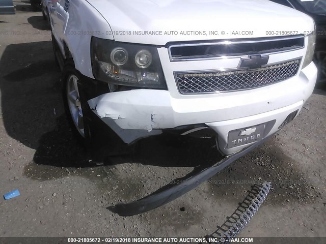 1GNFC13JX7R405422 - 2007 CHEVROLET TAHOE C1500 WHITE photo 6