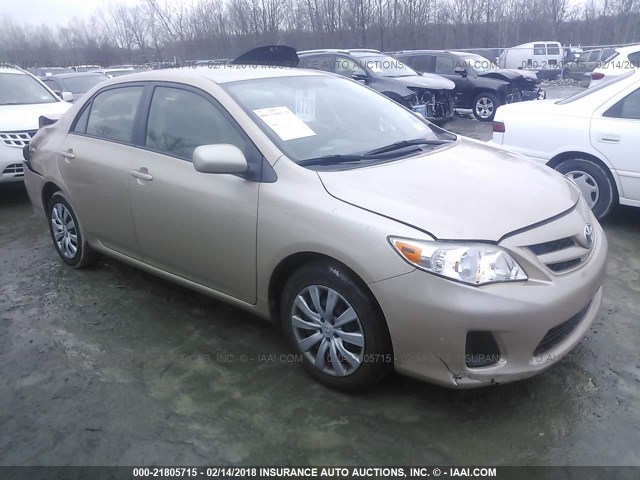 JTDBU4EE2C9174340 - 2012 TOYOTA COROLLA S/LE GOLD photo 1