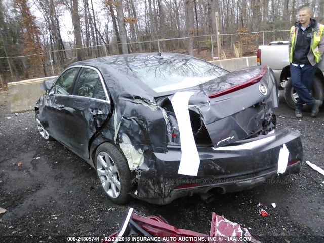 1G6AG5RXXE0103854 - 2014 CADILLAC ATS GRAY photo 3