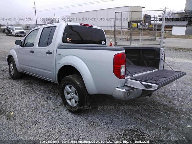 1N6AD0ER8CC445215 - 2012 NISSAN FRONTIER S/SV/SL/PRO-4X SILVER photo 3