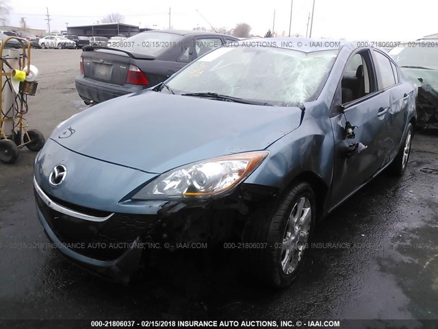 JM1BL1SF8A1124357 - 2010 MAZDA 3 I TEAL photo 2