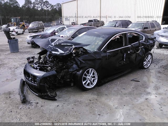 1N4AA51EX9C849983 - 2009 NISSAN MAXIMA S/SV BLACK photo 2