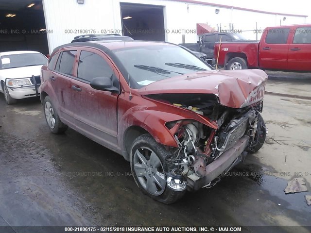 1B3HB48B27D593259 - 2007 DODGE CALIBER SXT ORANGE photo 1