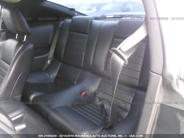 1ZVHT82H985118409 - 2008 FORD MUSTANG GT GRAY photo 8