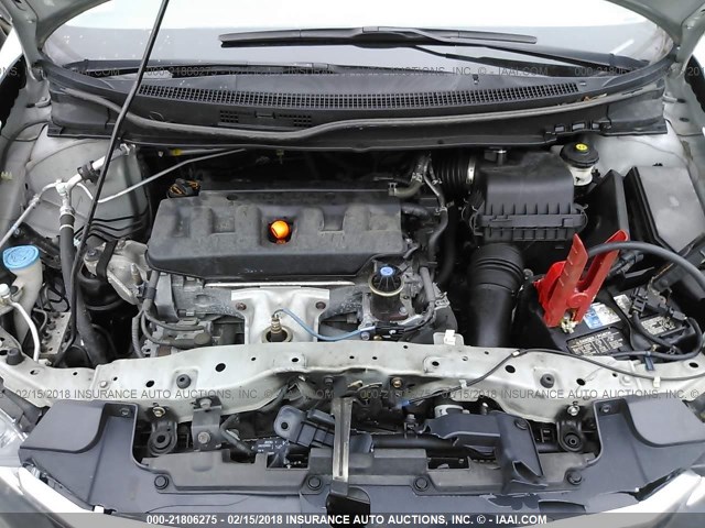 2HGFB2F92CH527576 - 2012 HONDA CIVIC EXL Light Blue photo 10