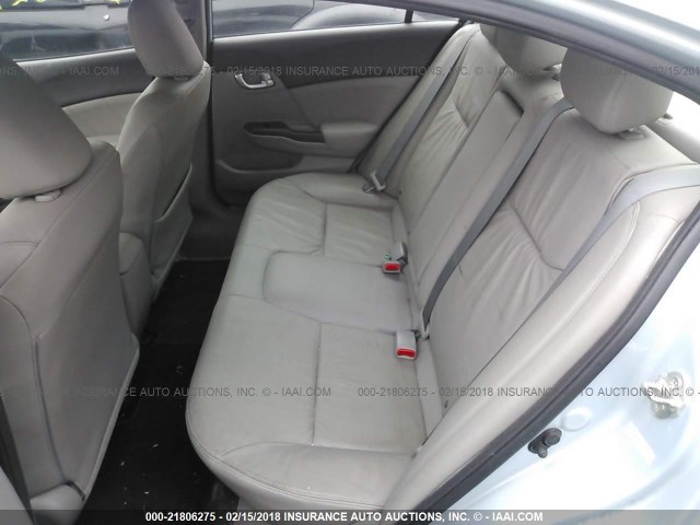 2HGFB2F92CH527576 - 2012 HONDA CIVIC EXL Light Blue photo 8