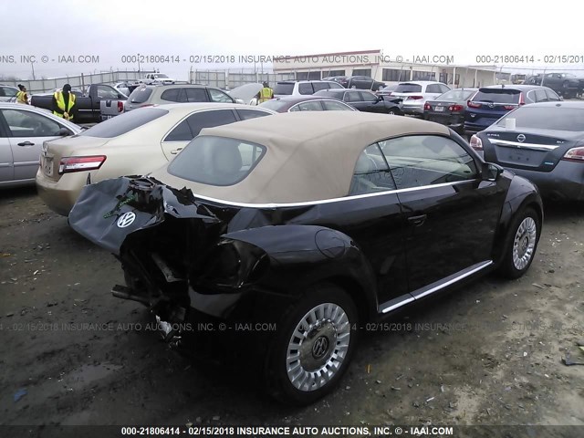 3VW517AT6EM817494 - 2014 VOLKSWAGEN BEETLE BLACK photo 4