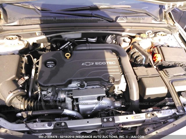 1G1ZB5ST3GF213496 - 2016 CHEVROLET MALIBU LS ვერცხლისფერი ფოტო 10