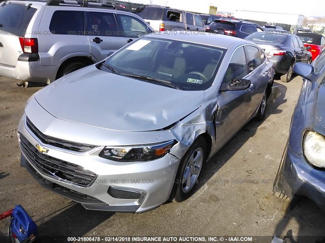 1G1ZB5ST3GF213496 - 2016 CHEVROLET MALIBU LS ვერცხლისფერი ფოტო 6