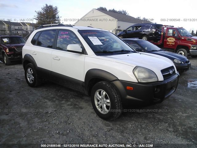 KM8JN72D66U263136 - 2006 HYUNDAI TUCSON GLS/LIMITED WHITE photo 1