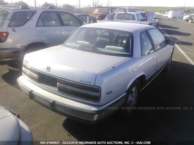 2G4WD14WXJ1482206 - 1988 BUICK REGAL LIMITED SILVER photo 4