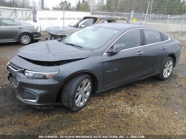 1G1ZH5SX0HF288367 - 2017 CHEVROLET MALIBU PREMIER GRAY photo 2