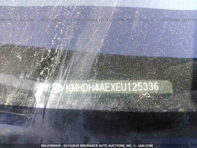 KMHDH4AEXEU125336 - 2014 HYUNDAI ELANTRA SE/SPORT/LIMITED BLUE photo 9