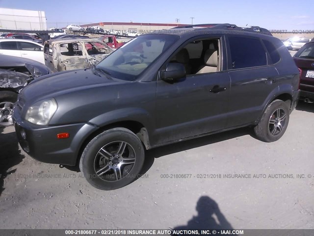 KM8JM12B77U525343 - 2007 HYUNDAI TUCSON GLS GRAY photo 2