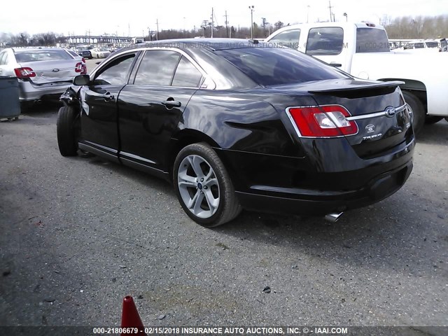 1FAHP2KTXAG107203 - 2010 FORD TAURUS SHO BLACK photo 3