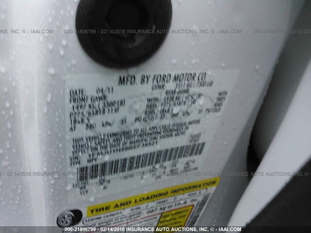 1FMJU1H59BEF38521 - 2011 FORD EXPEDITION XLT/KING RANCH WHITE photo 9