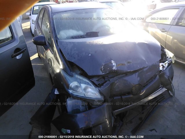 JTDKN3DP4C3028440 - 2012 TOYOTA PRIUS PLUG-IN  GRAY photo 1