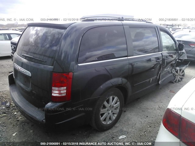 2A8HR54P88R645776 - 2008 CHRYSLER TOWN & COUNTRY TOURING BLACK photo 4