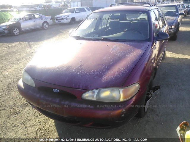 3FALP15P5VR110950 - 1997 FORD ESCORT LX RED photo 2