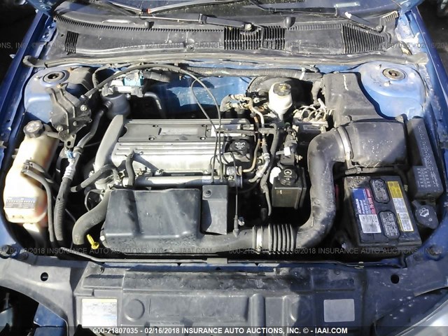 1G1JF12F257151469 - 2005 CHEVROLET CAVALIER LS BLUE photo 10