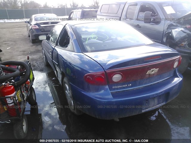 1G1JF12F257151469 - 2005 CHEVROLET CAVALIER LS BLUE photo 3