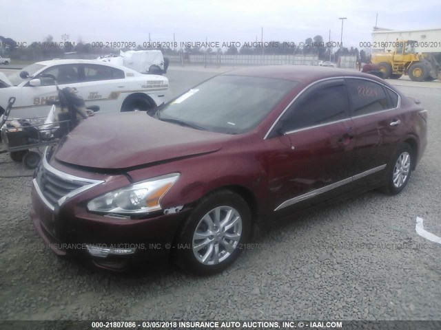 1N4AL3AP4FN340665 - 2015 NISSAN ALTIMA 2.5/S/SV/SL MAROON photo 2