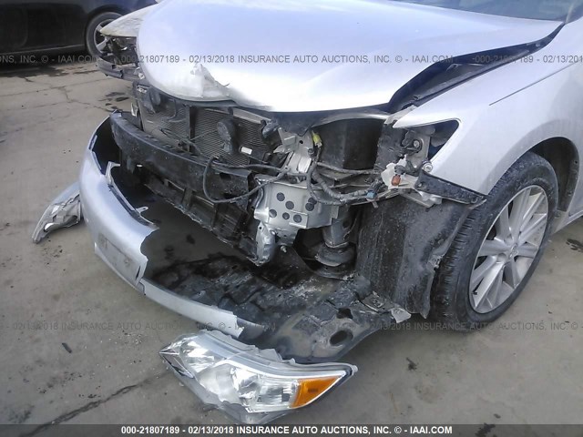 4T4BF1FK1CR214550 - 2012 TOYOTA CAMRY SE/LE/XLE SILVER photo 6