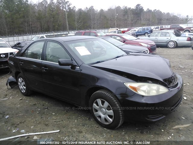 4T1BE32K13U754429 - 2003 TOYOTA CAMRY LE/XLE/SE BLACK photo 1