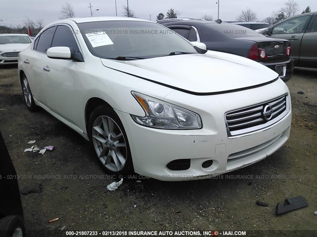 1N4AA5AP8EC439548 - 2014 NISSAN MAXIMA S/SV WHITE photo 1