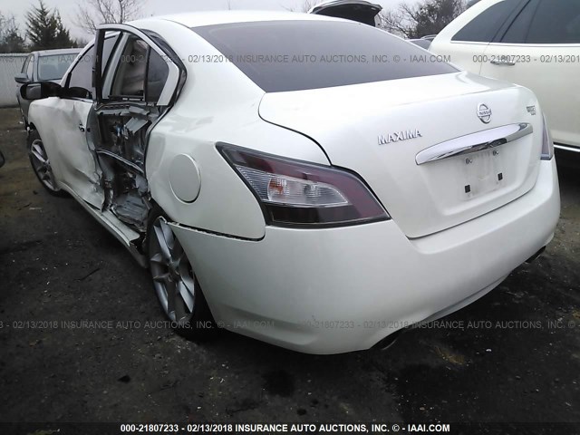 1N4AA5AP8EC439548 - 2014 NISSAN MAXIMA S/SV WHITE photo 3