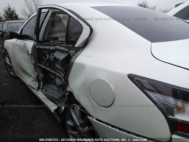 1N4AA5AP8EC439548 - 2014 NISSAN MAXIMA S/SV WHITE photo 6