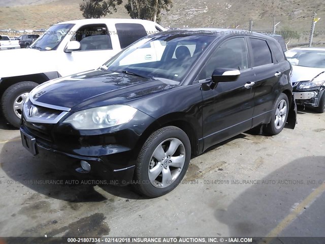 5J8TB18538A018299 - 2008 ACURA RDX TECHNOLOGY BLACK photo 2