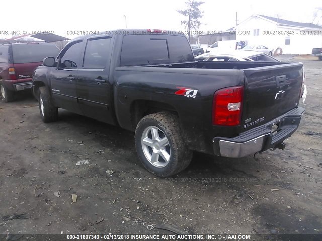 3GCRKTE39AG289415 - 2010 CHEVROLET SILVERADO K1500 LTZ BLACK photo 3