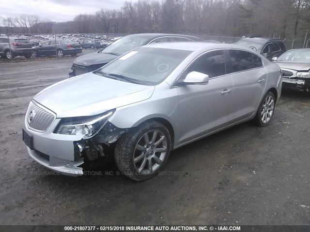 1G4GE5EV4AF187786 - 2010 BUICK LACROSSE CXS SILVER photo 2