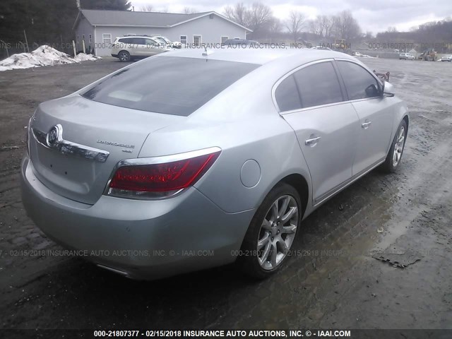 1G4GE5EV4AF187786 - 2010 BUICK LACROSSE CXS SILVER photo 4