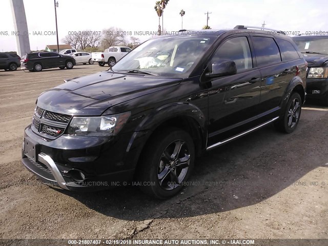 3C4PDCGG6GT107686 - 2016 DODGE JOURNEY CROSSROAD BLACK photo 2