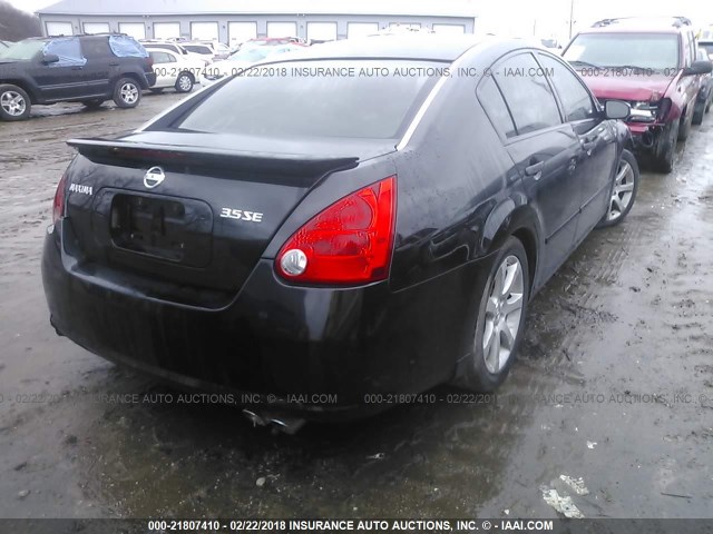 1N4BA41EX8C808721 - 2008 NISSAN MAXIMA SE/SL BLACK photo 4