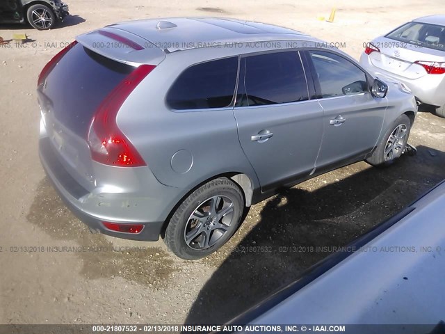 YV4902DZXB2187392 - 2011 VOLVO XC60 T6 SILVER photo 4