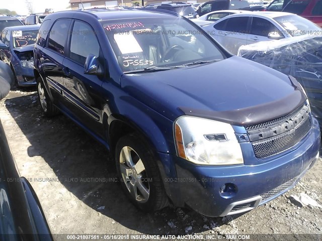 2CNDL037686321380 - 2008 CHEVROLET EQUINOX SPORT BLUE photo 1