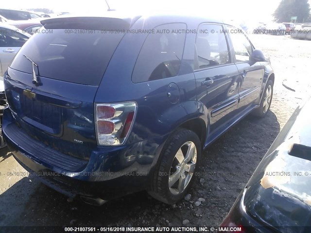 2CNDL037686321380 - 2008 CHEVROLET EQUINOX SPORT BLUE photo 4