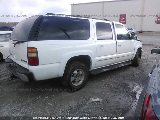 3GNEC16ZX3G316313 - 2003 CHEVROLET SUBURBAN C1500 WHITE photo 4