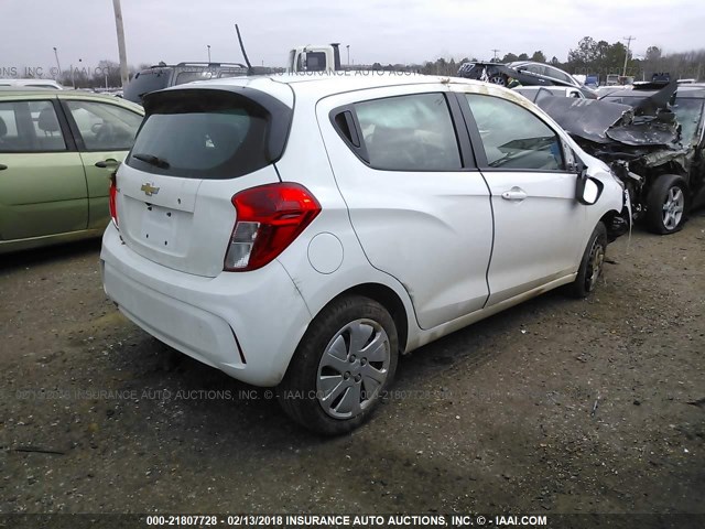 KL8CB6SA2HC767383 - 2017 CHEVROLET SPARK LS WHITE photo 4